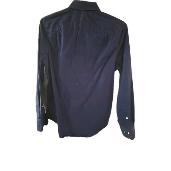 Tommy Hilfiger Men's Long Sleeve Button Down‎ Shirt Custon Fit Navy SZ XS Preppy - Picture 4 of 15